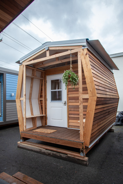 These Tiny Home Inspired Sleeping Pods Provide Shelter For Portland S Homeless Women Portland Monthly
