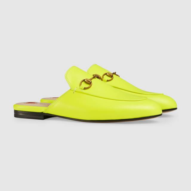 gucci princetown neon