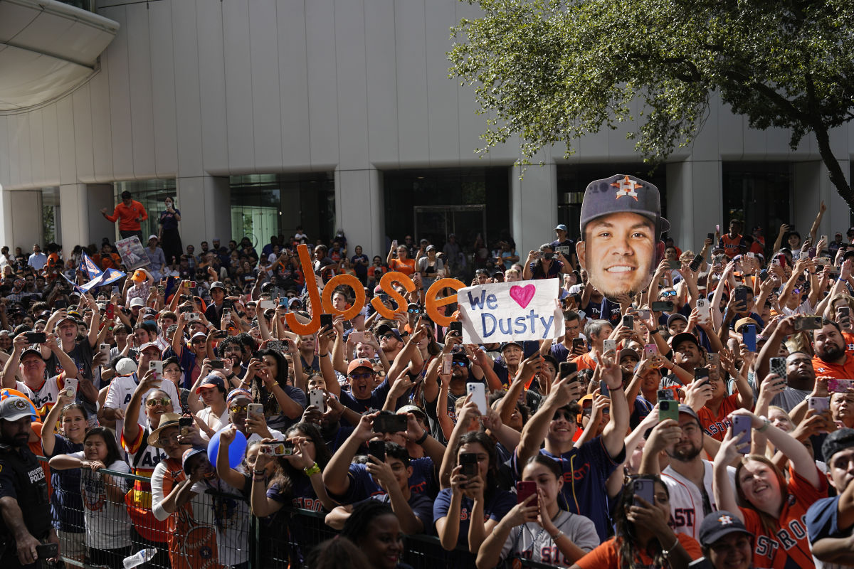 Houston Astros 2022 World Series Parade Downtown Pictures