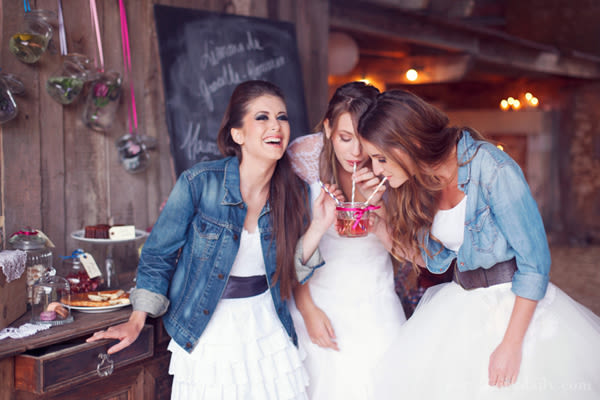 blue jean bridesmaid dresses