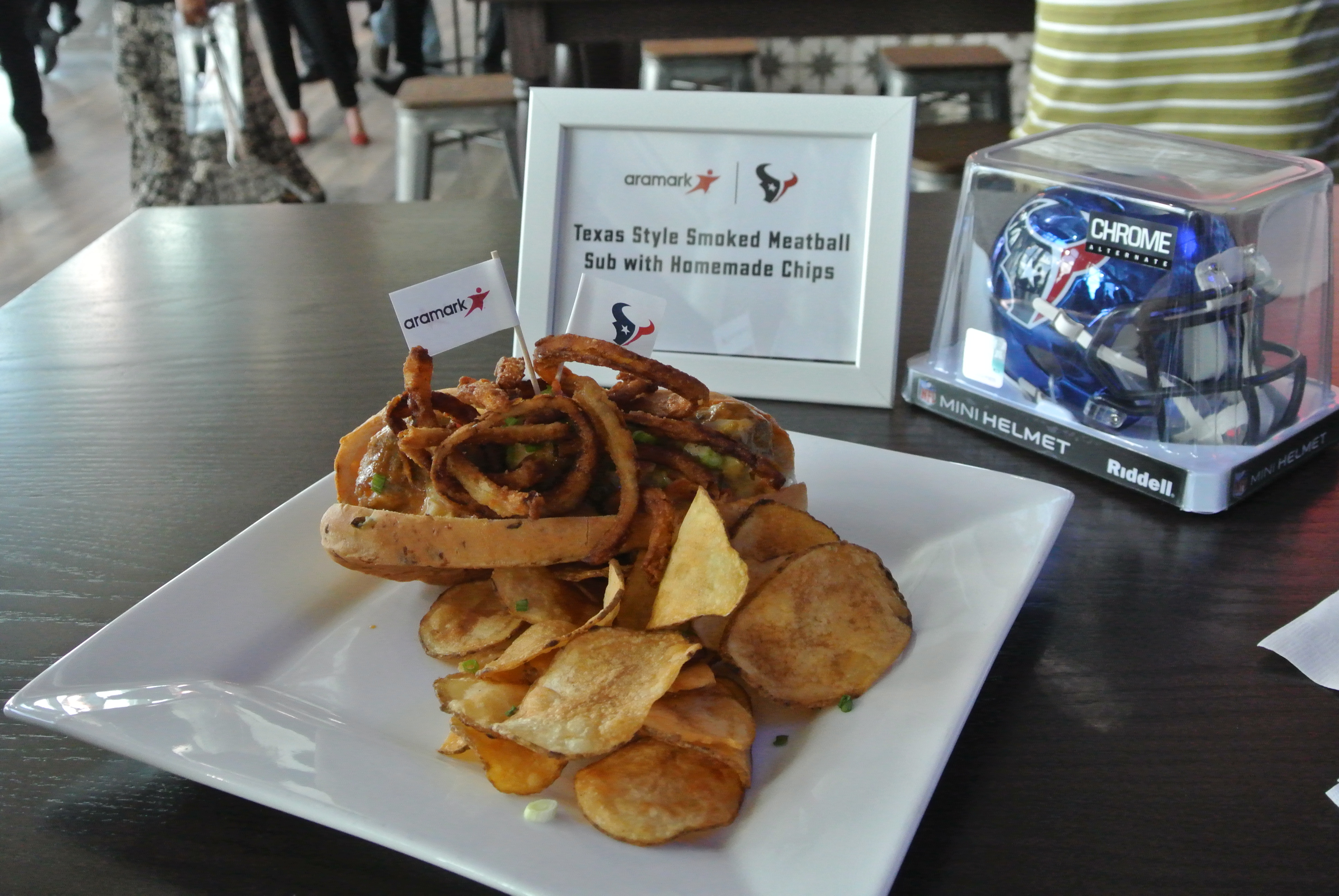 Tater Tot Casserole and More Goodies Inside a Texans Luxury Suite