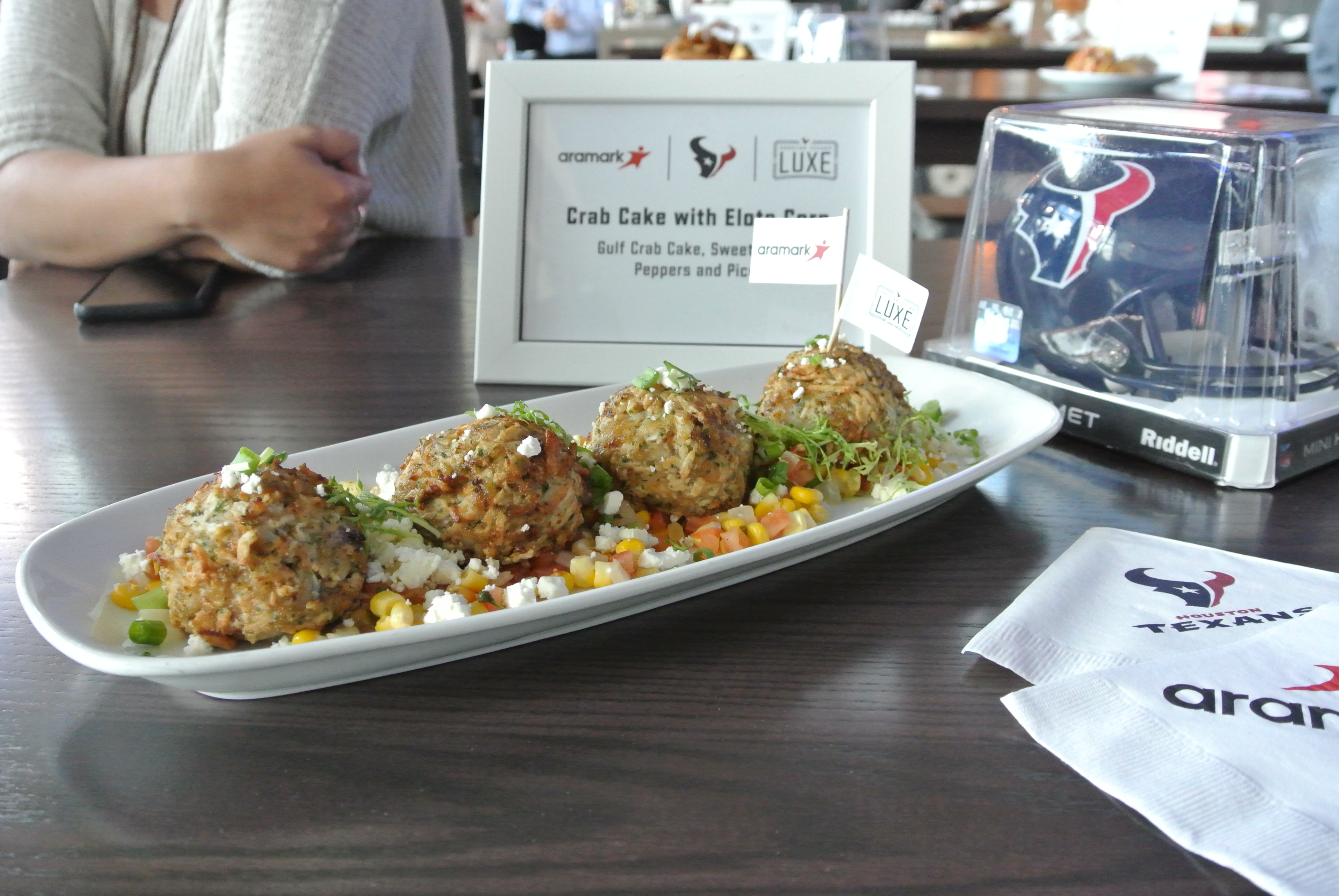 Tater Tot Casserole and More Goodies Inside a Texans Luxury Suite