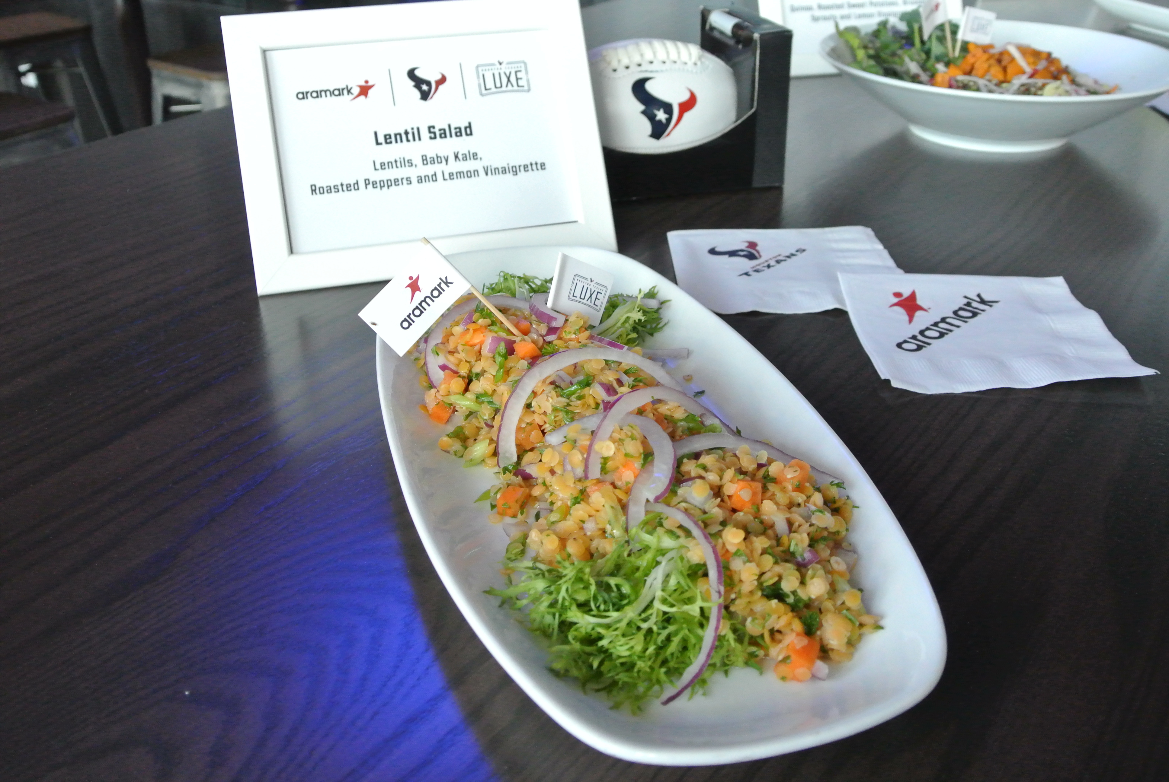 Tater Tot Casserole and More Goodies Inside a Texans Luxury Suite