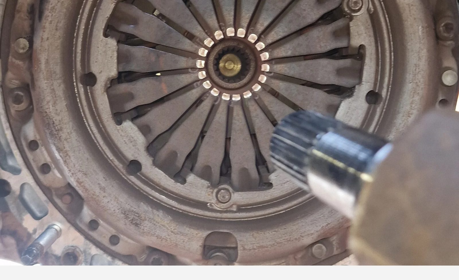 Clutch plate close up