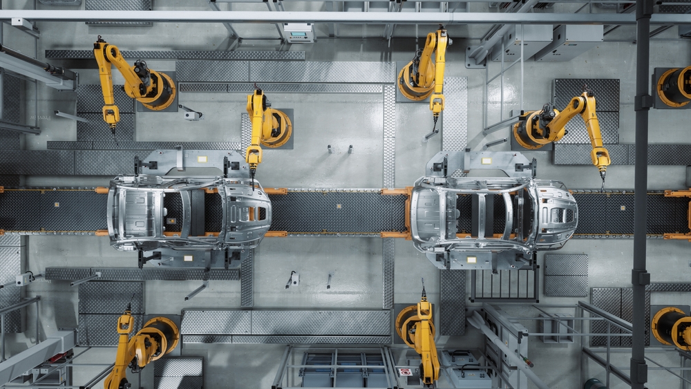 Robotic arms on an automated production line - photo to be added