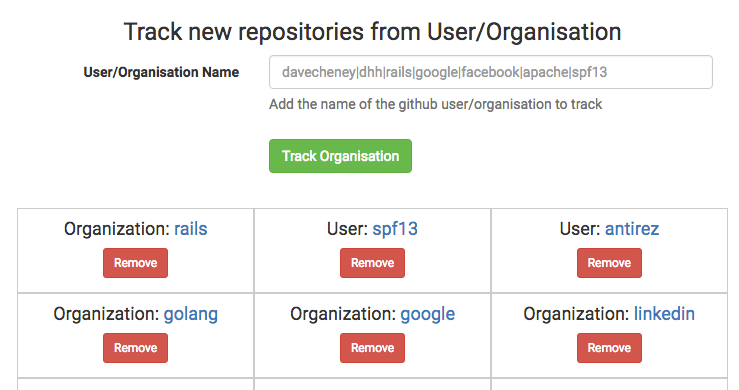 Track a repository