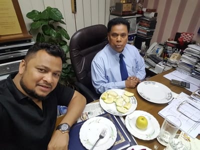 With Dr. Mahfuzur Rahman. Relarionship matter
