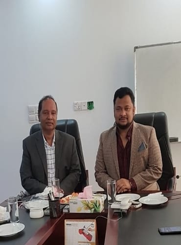With the Finance Secretary, Bangladesh Government