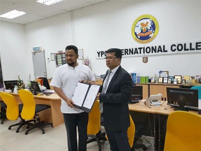 Collaboration with YPC College, Malaysia