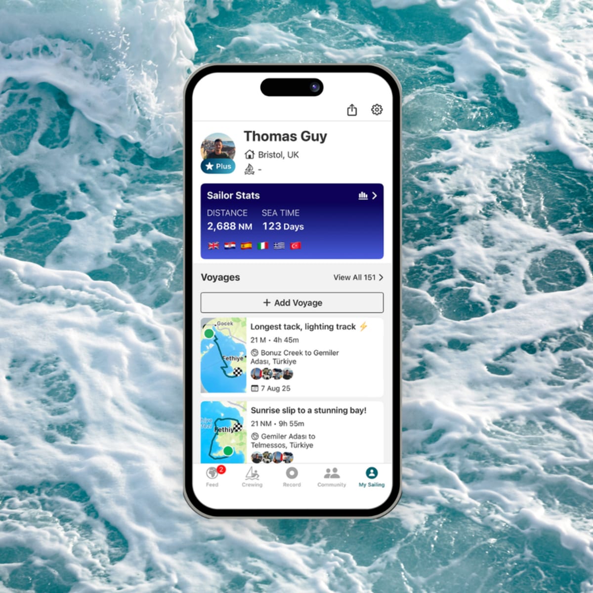 SailTies digital logbook