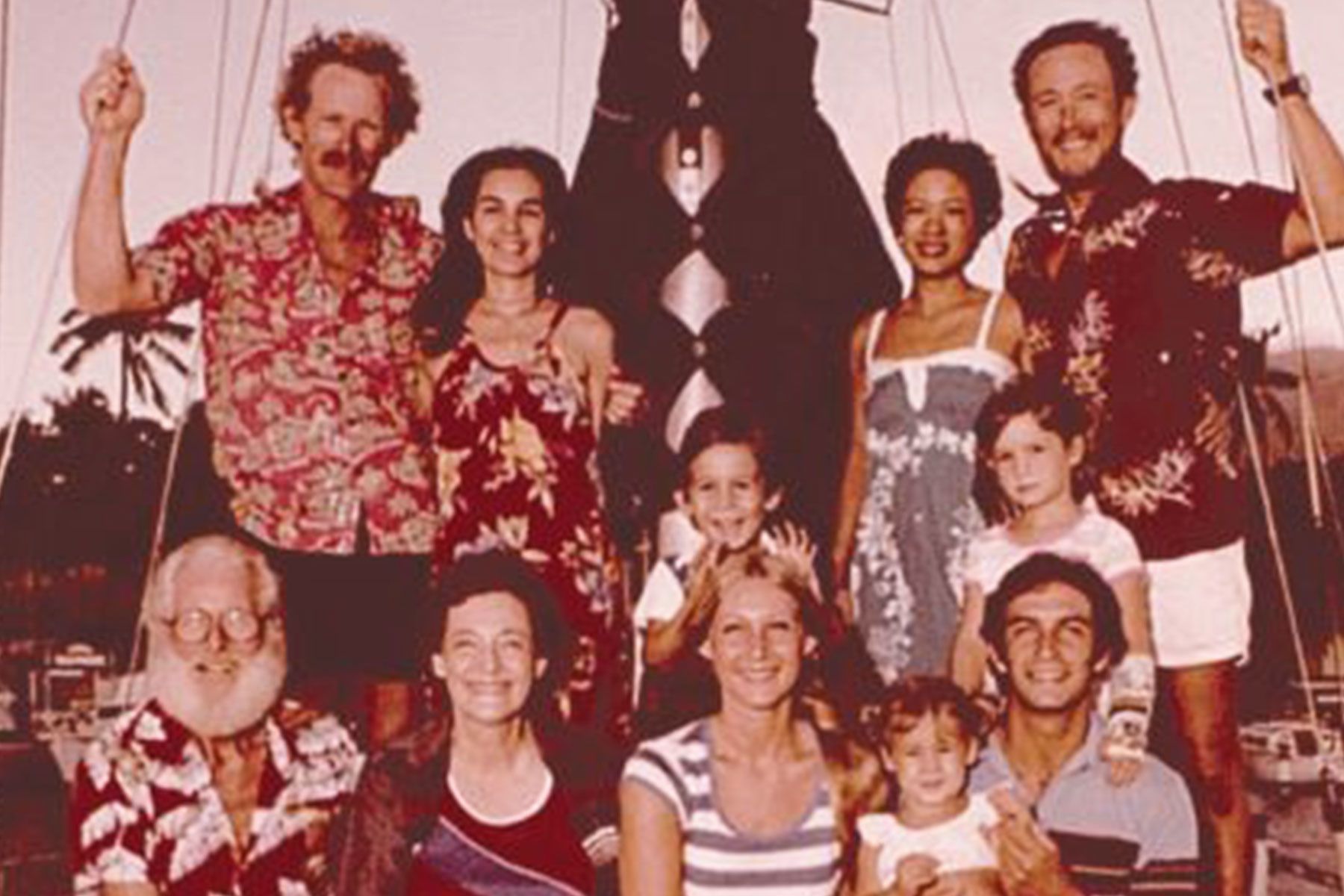 sailing coon family photo