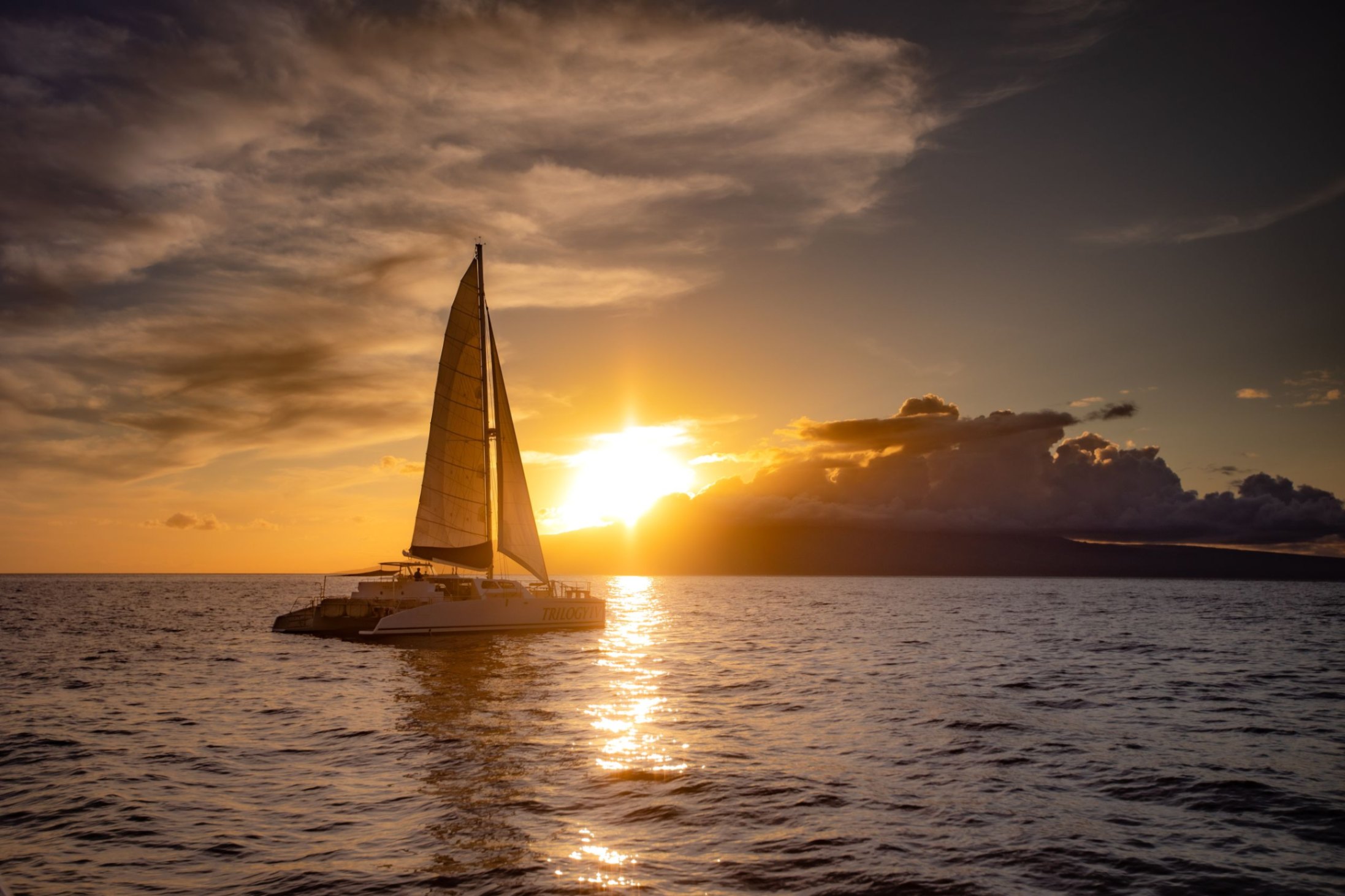 best sunset sail, maui