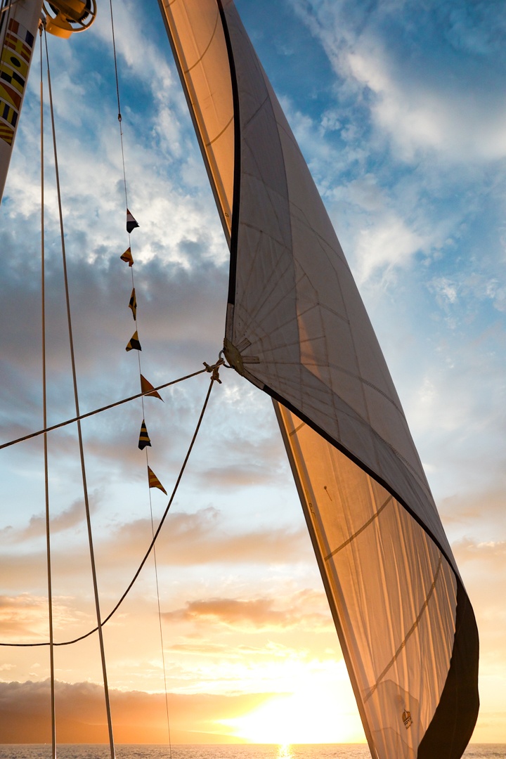 luxury sunset sail, maui