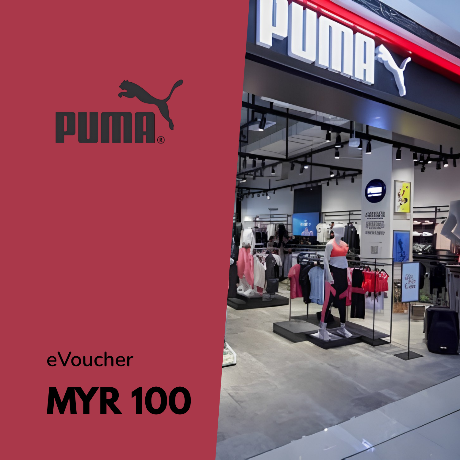 PUMA MYR 100 Cash Voucher