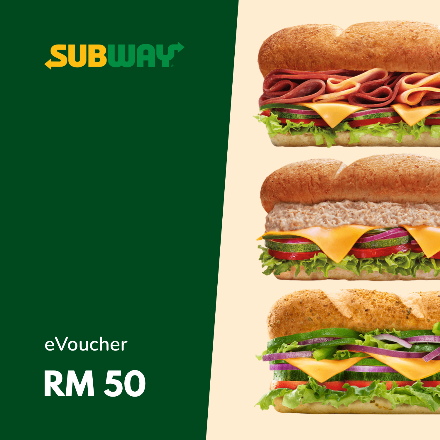 Subway - MYR 50
