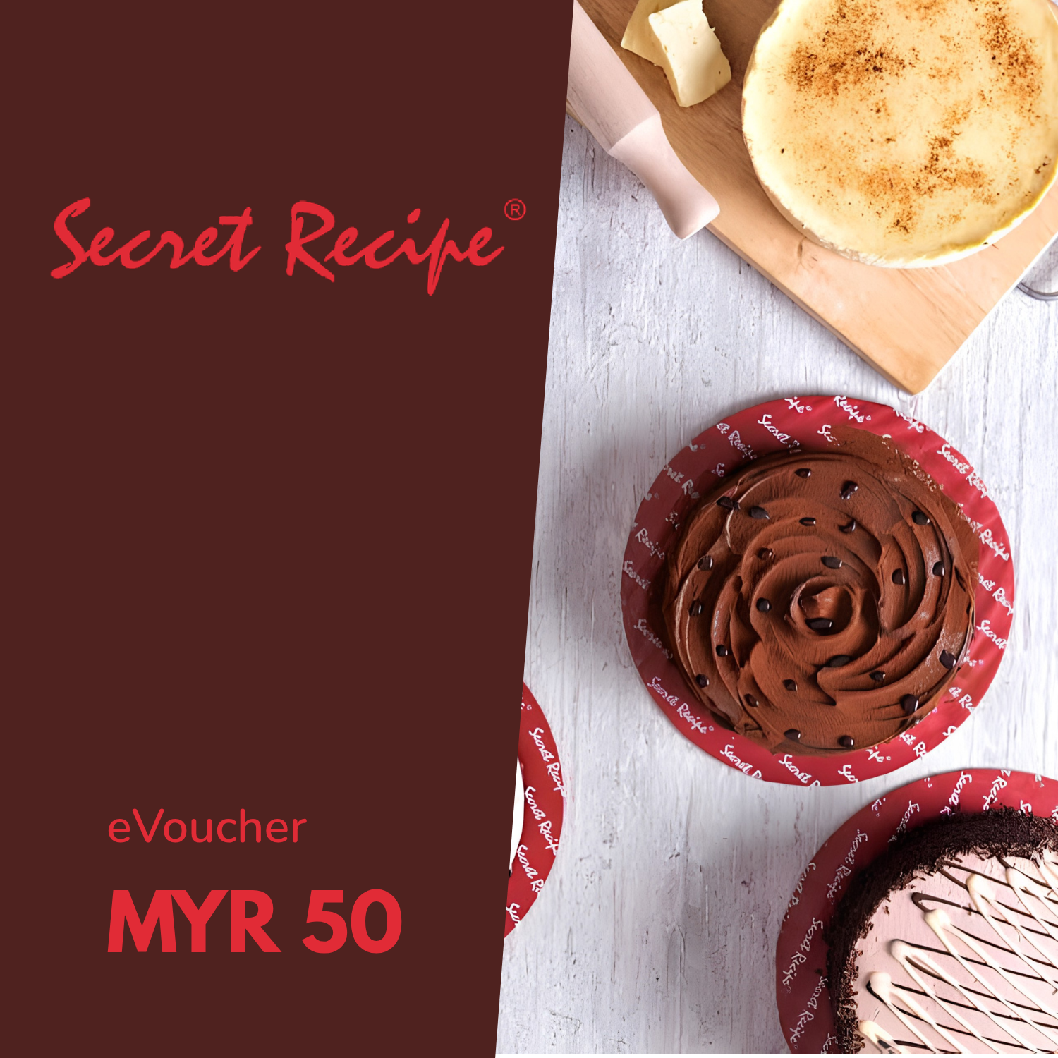 Secret Recipe Cakes & Café MYR 50 Voucher