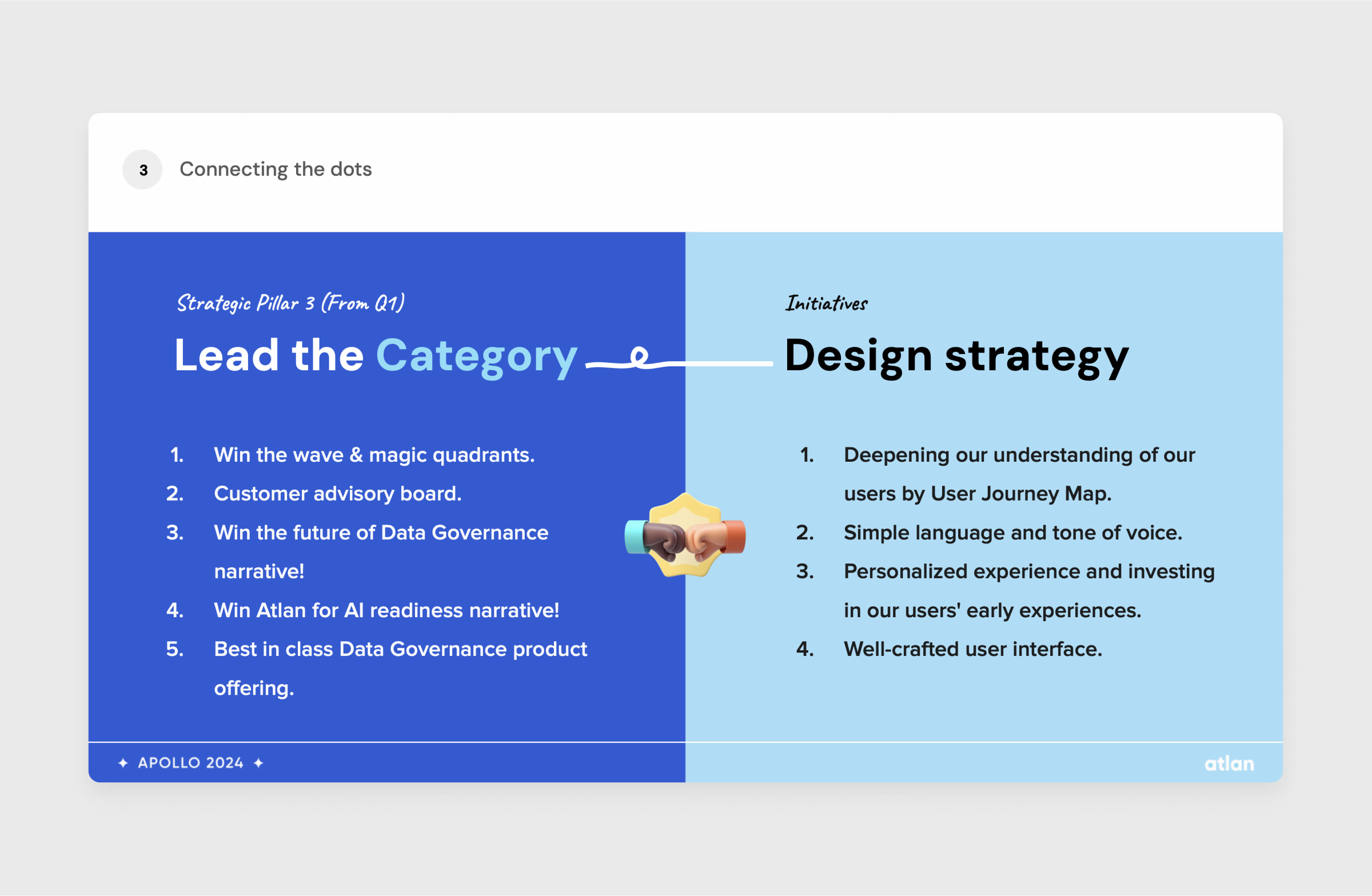 Screens from design system audit workshop