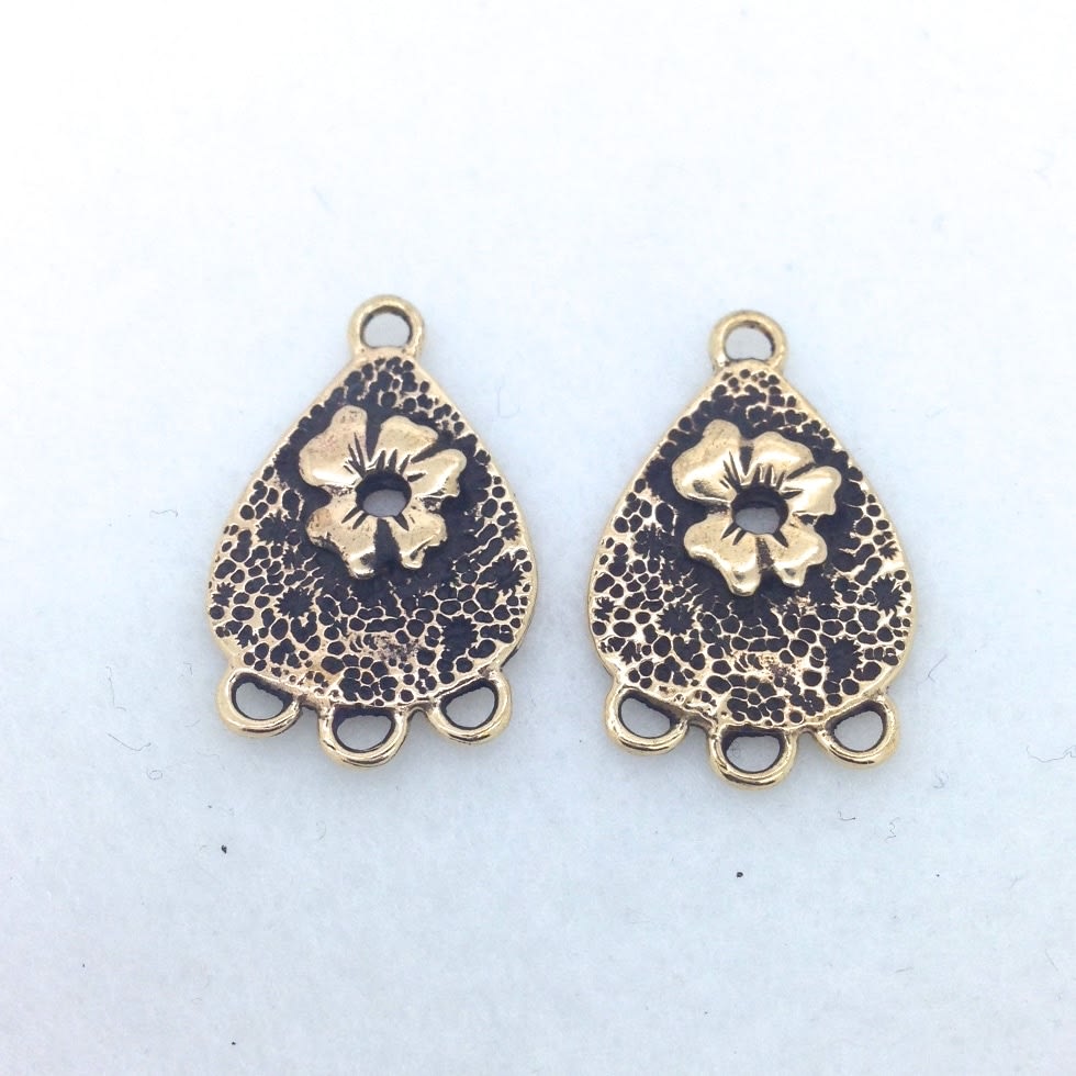 EF6 bronze earring findings Saki Silver