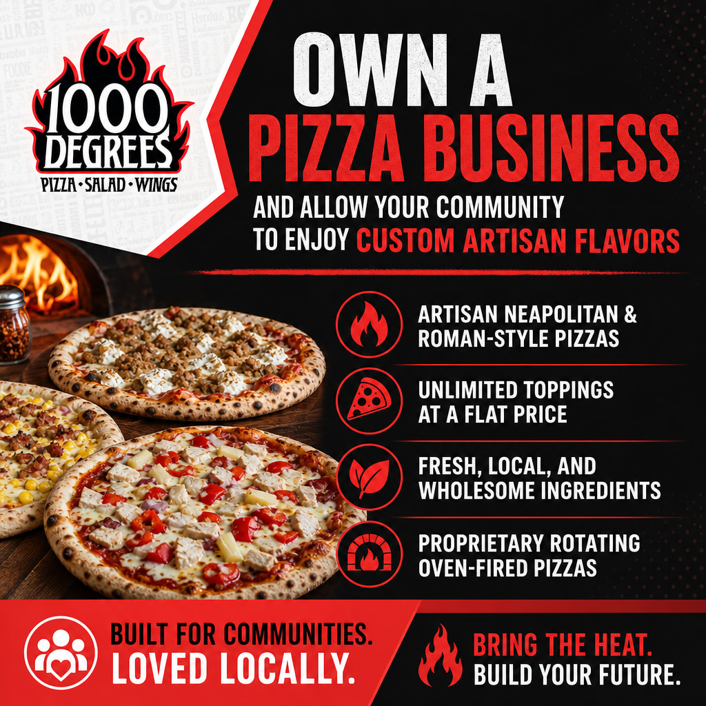1000 Degrees Pizza ad creative
