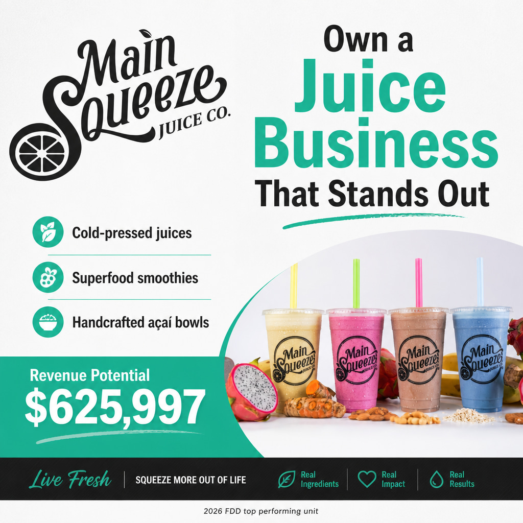 Main Squeeze Juice Co. ad creative