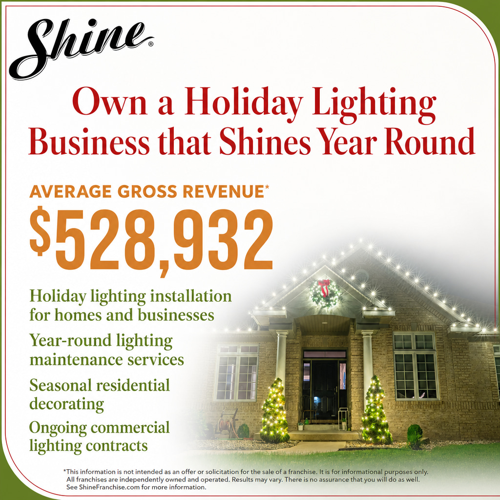 Shine Window Care & Holiday Lighting ad creative
