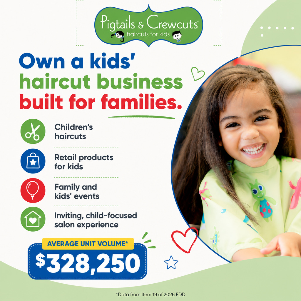 Pigtails & Crewcuts ad creative