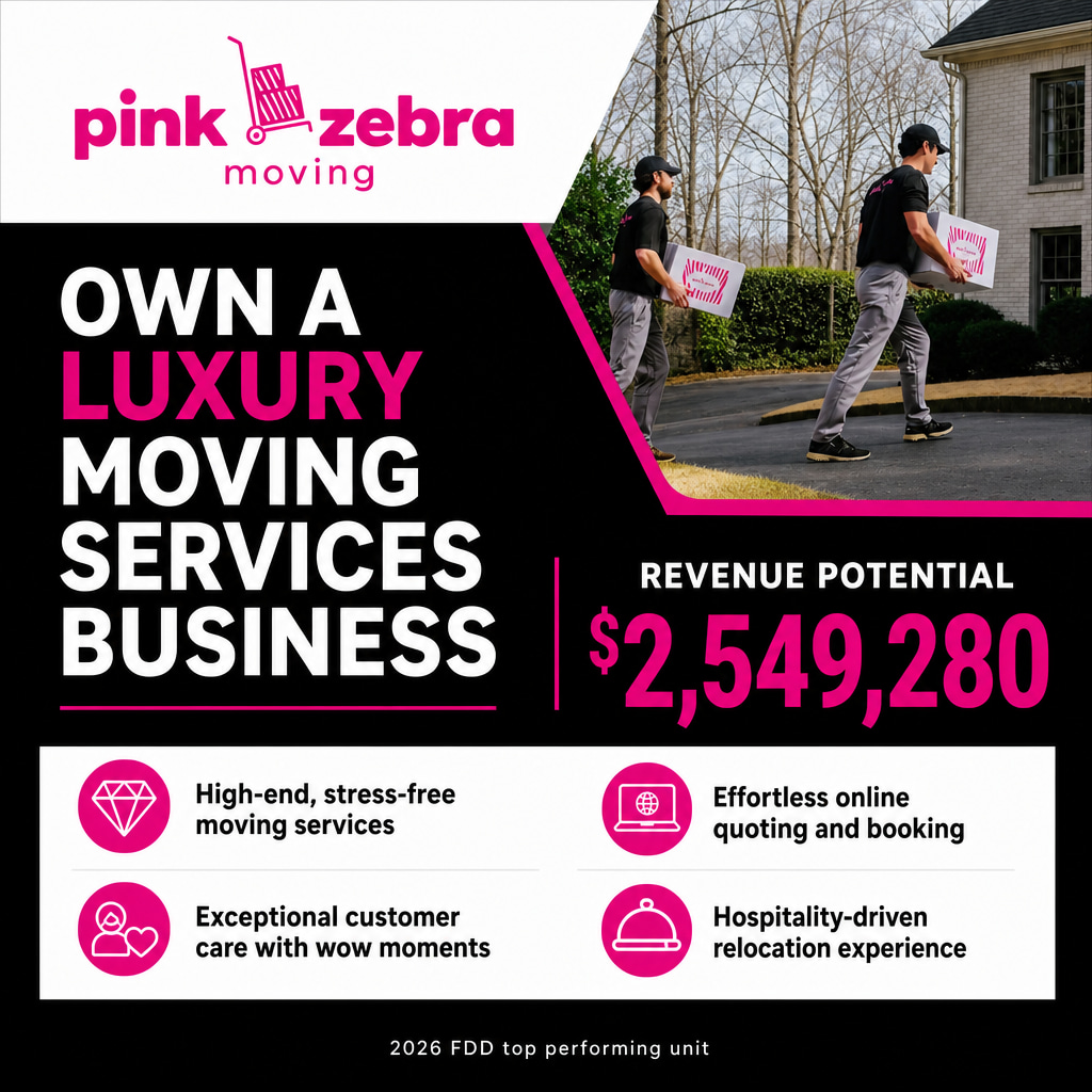 Pink Zebra Moving ad creative