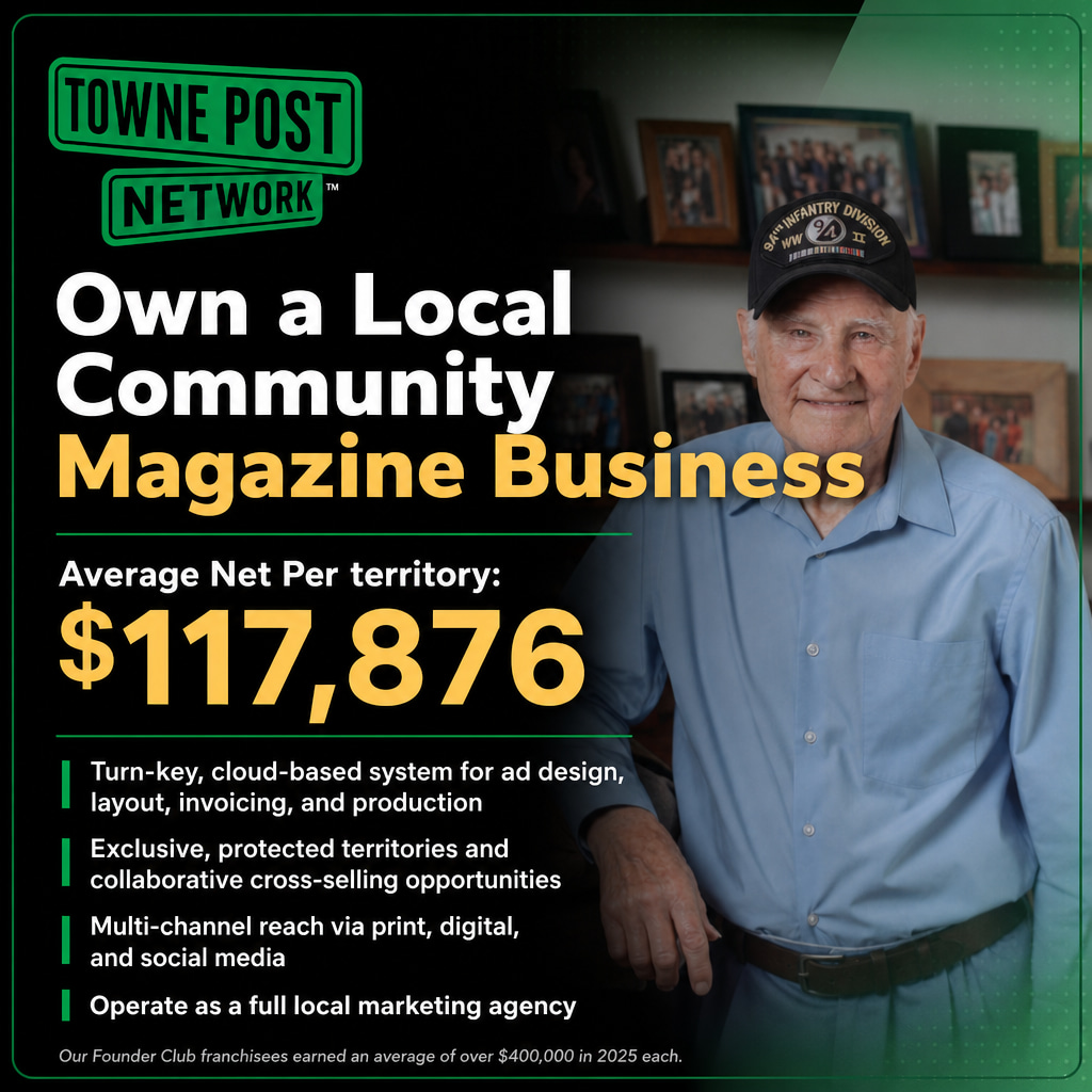 Towne Post Network ad creative