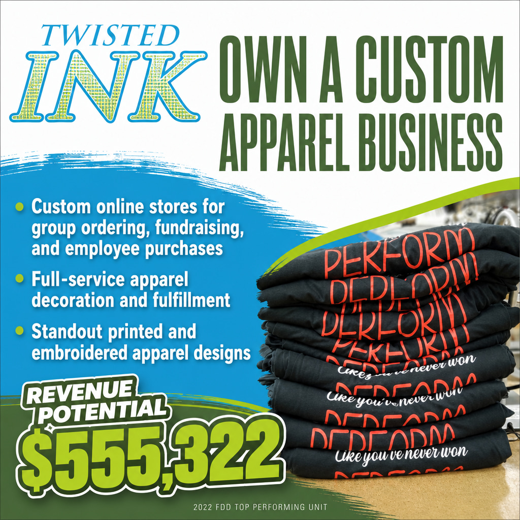 Twisted Ink Screen Printing ad creative