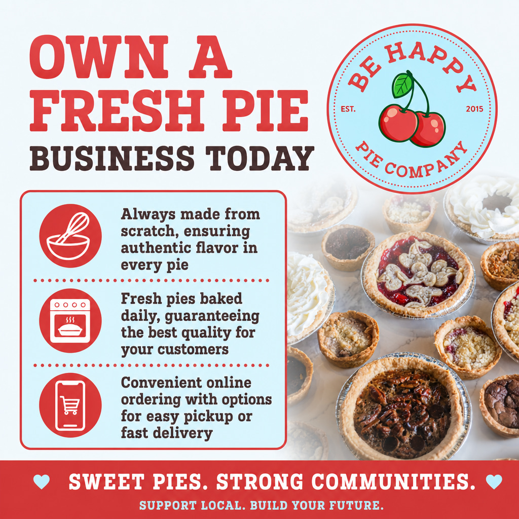 Be Happy Pie Company ad creative