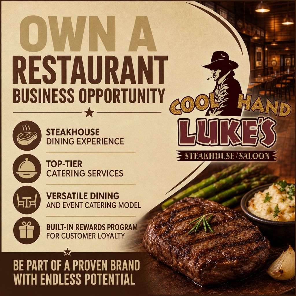 Cool Hand Luke's Steakhouse ad creative