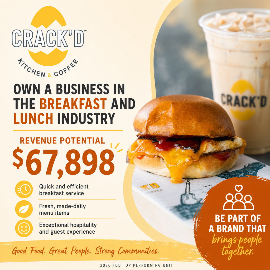 Crack'd Kitchen & Coffee ad creative