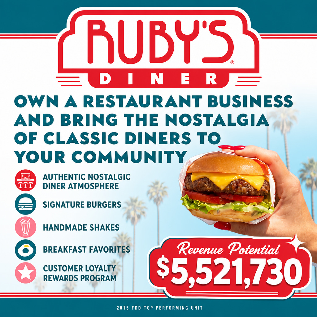 Ruby's Diner ad creative