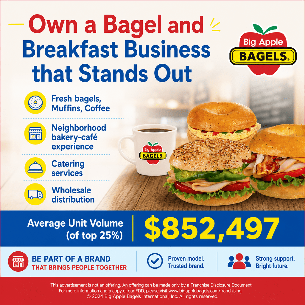 Big Apple Bagels ad creative