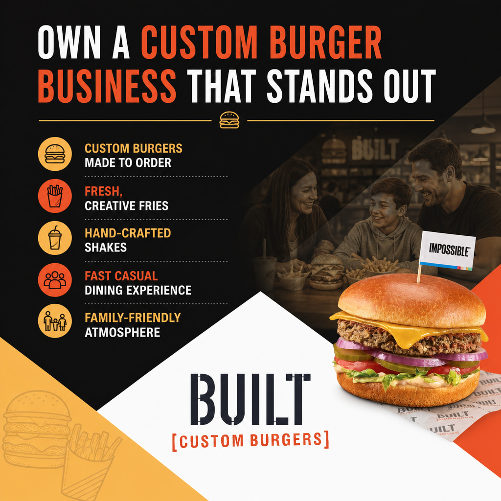 BUILT Custom Burgers ad creative