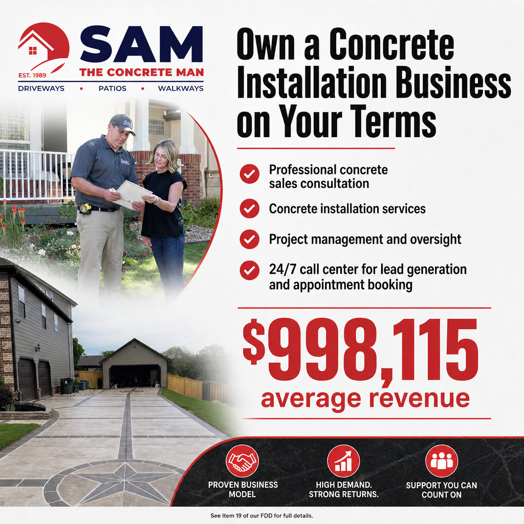 Sam the Concrete Man ad creative