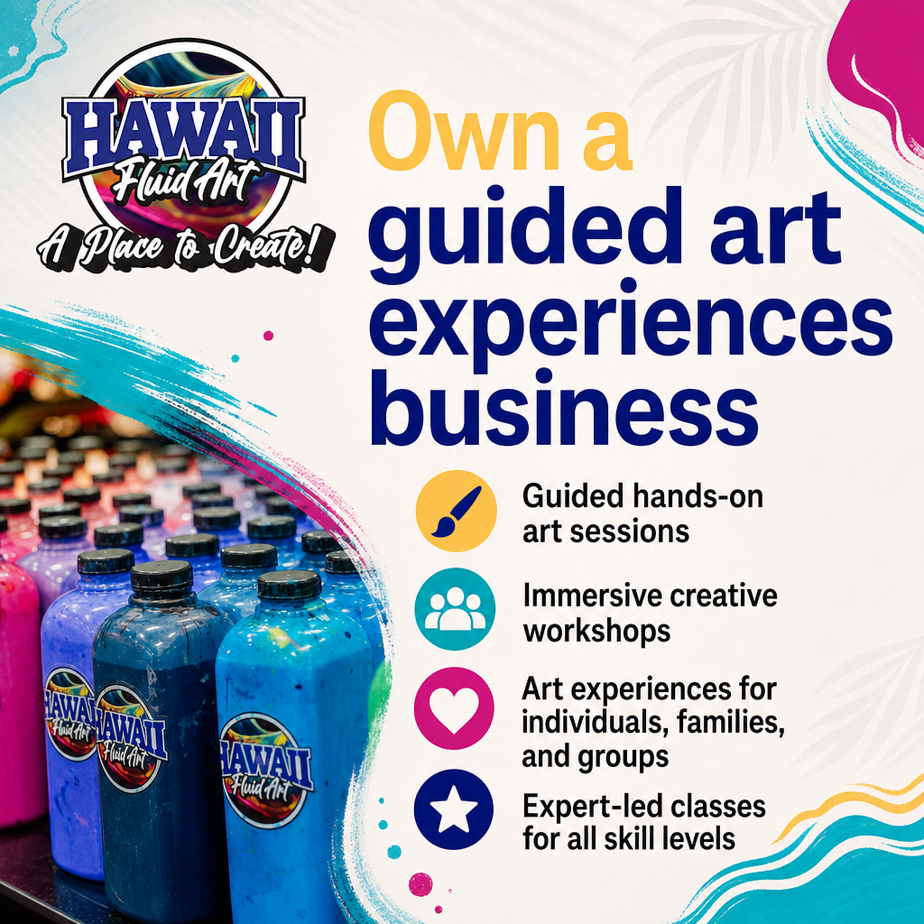 Hawaii Fluid Art ad creative