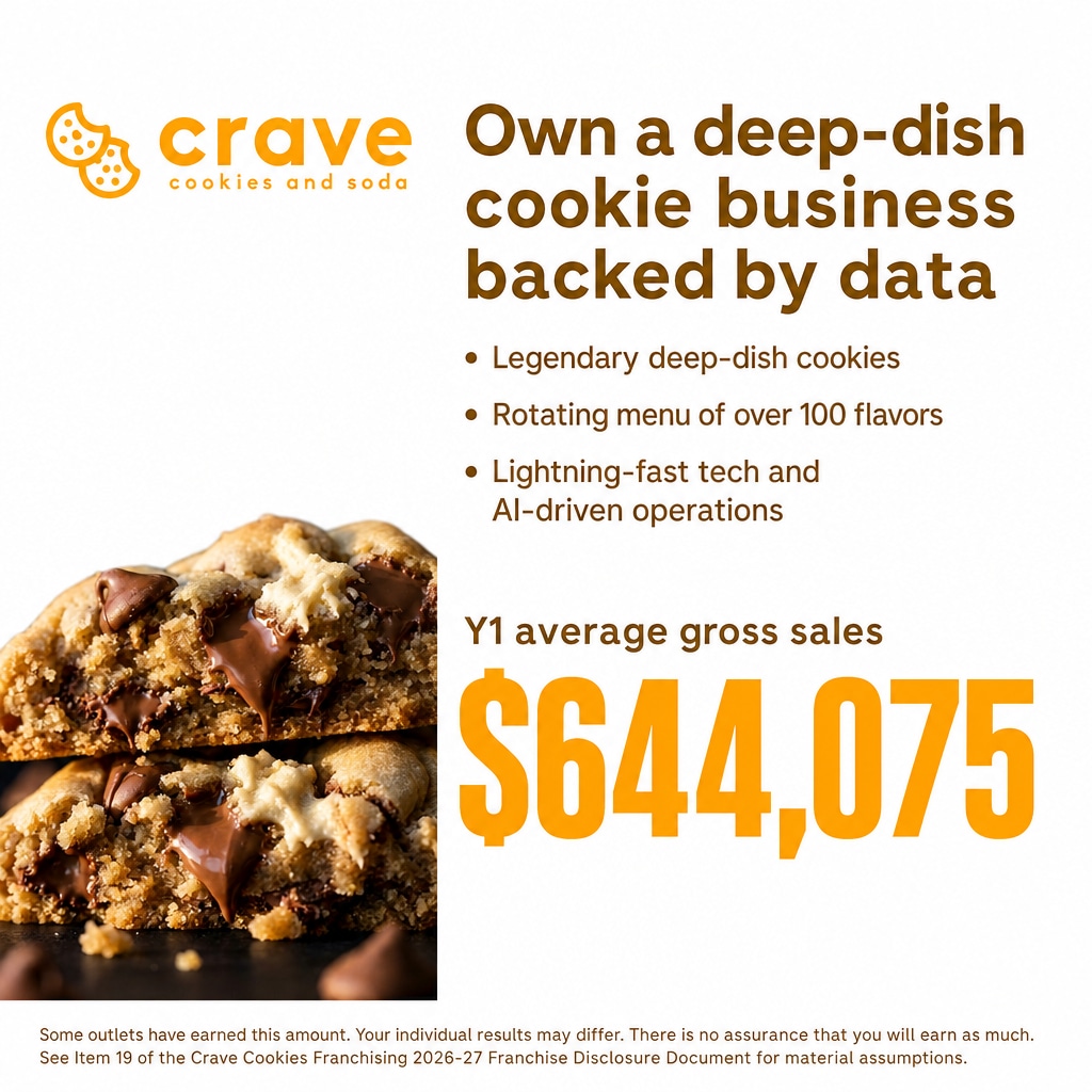 Crave Cookies ad creative