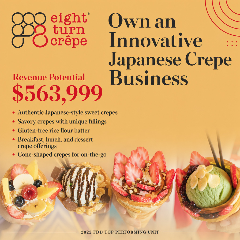 Eight Turn Crepe ad creative
