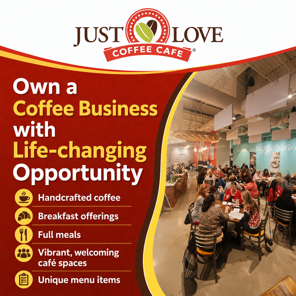 Just Love Coffee Cafe ad creative