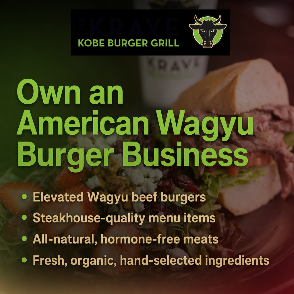 Krave Kobe Burger ad creative