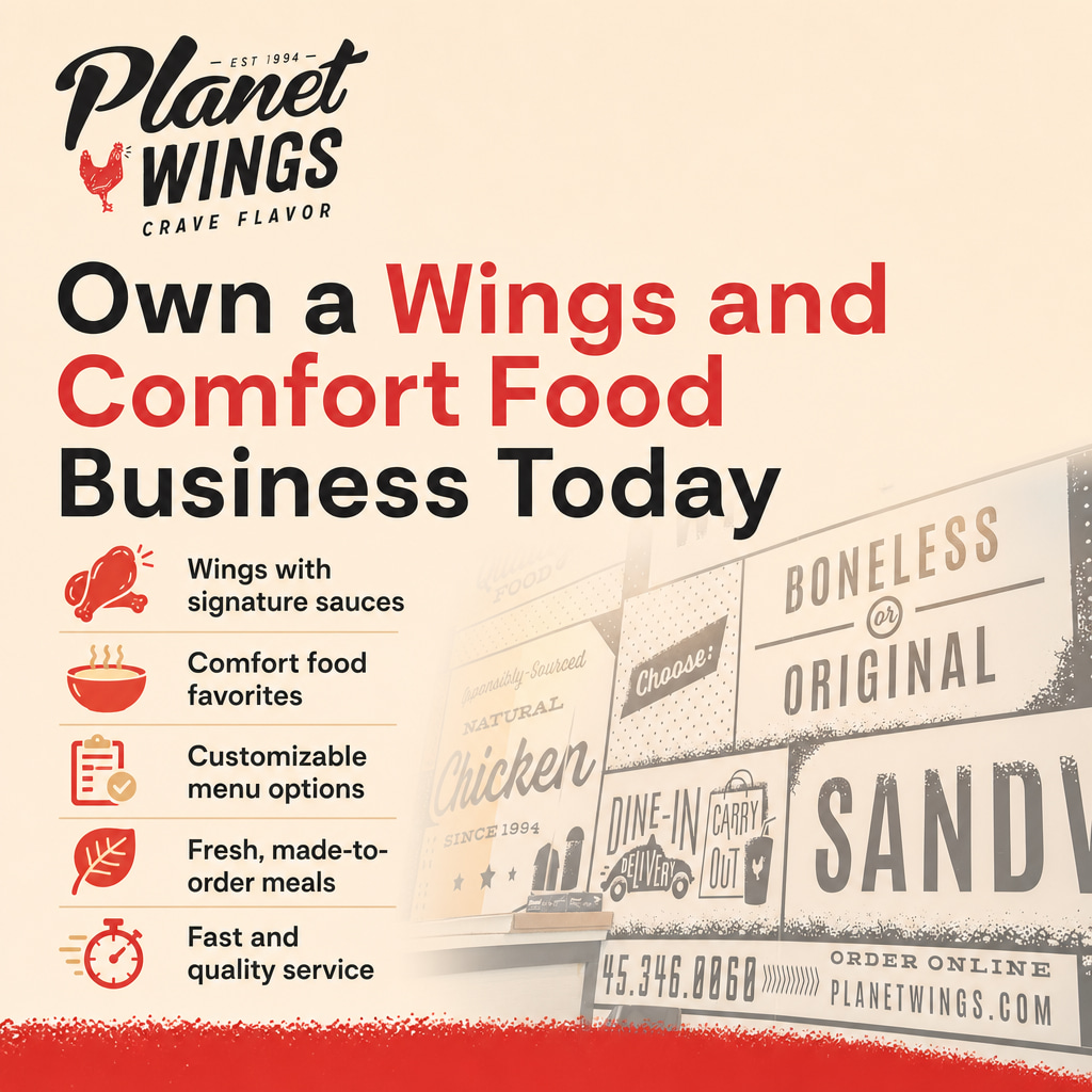 Planet Wings ad creative