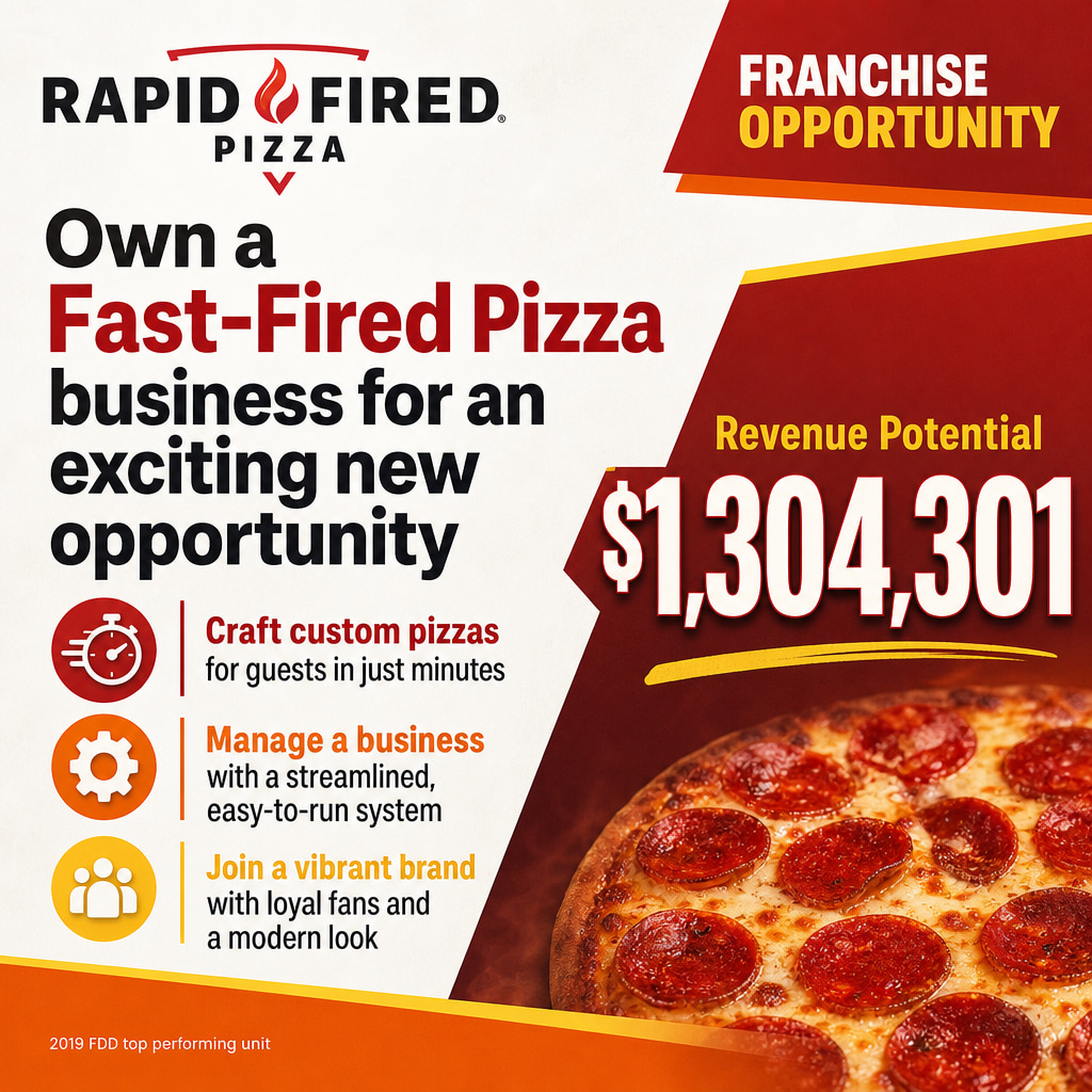 Rapid Fired Pizza ad creative