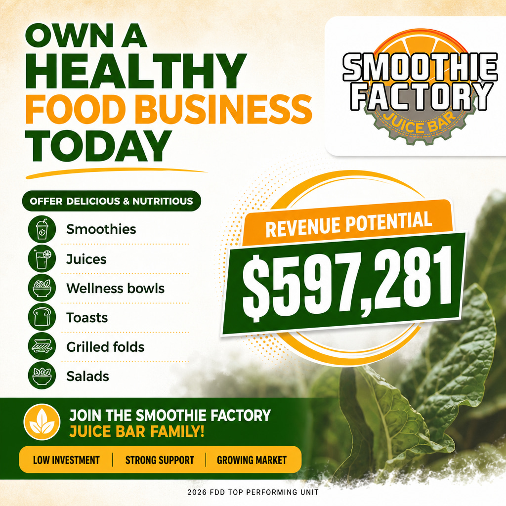 Smoothie Factory + Kitchen ad creative