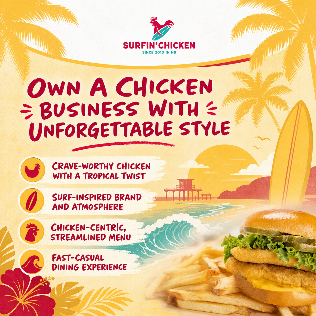 Surfin' Chicken ad creative