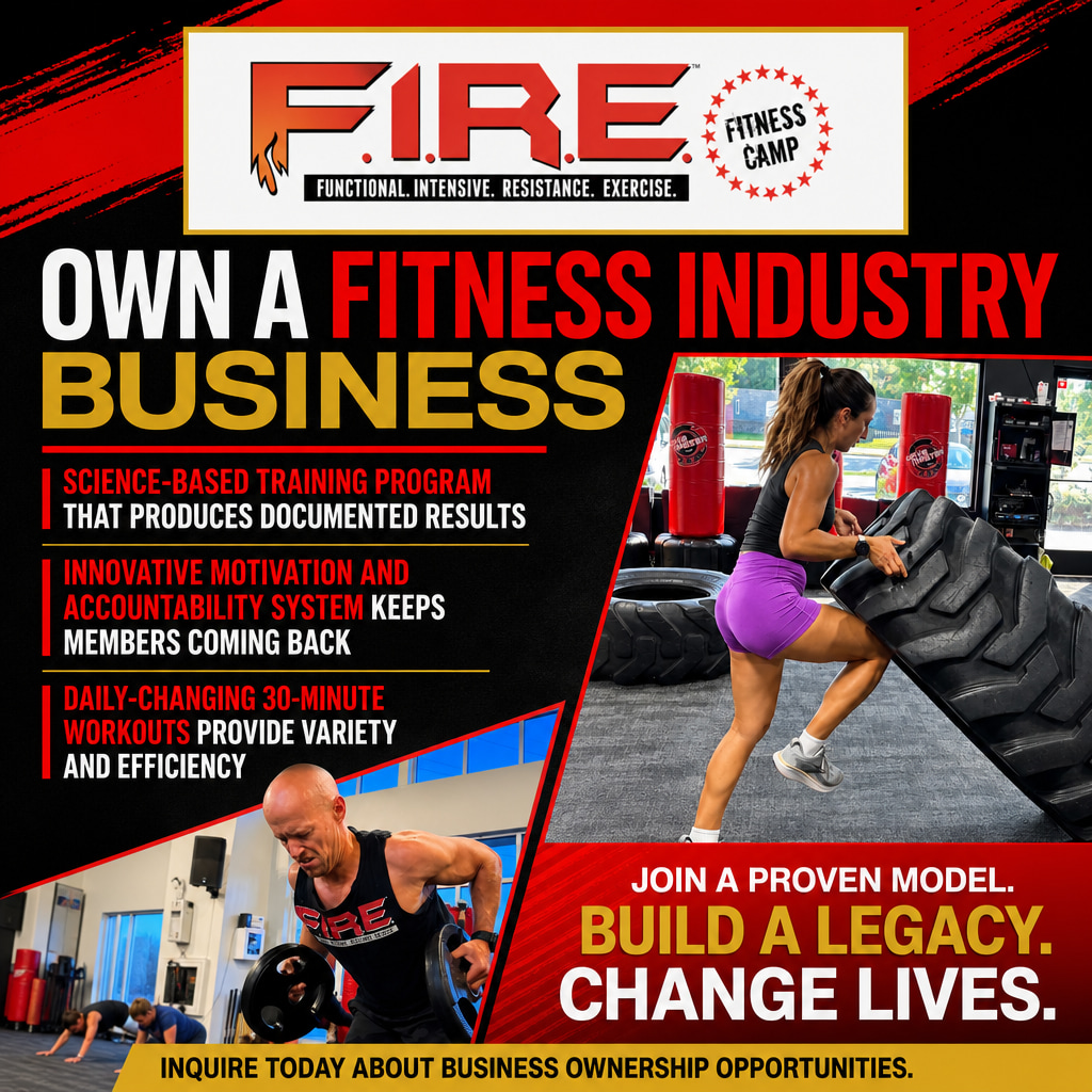 FIRE Fitness Camp ad creative