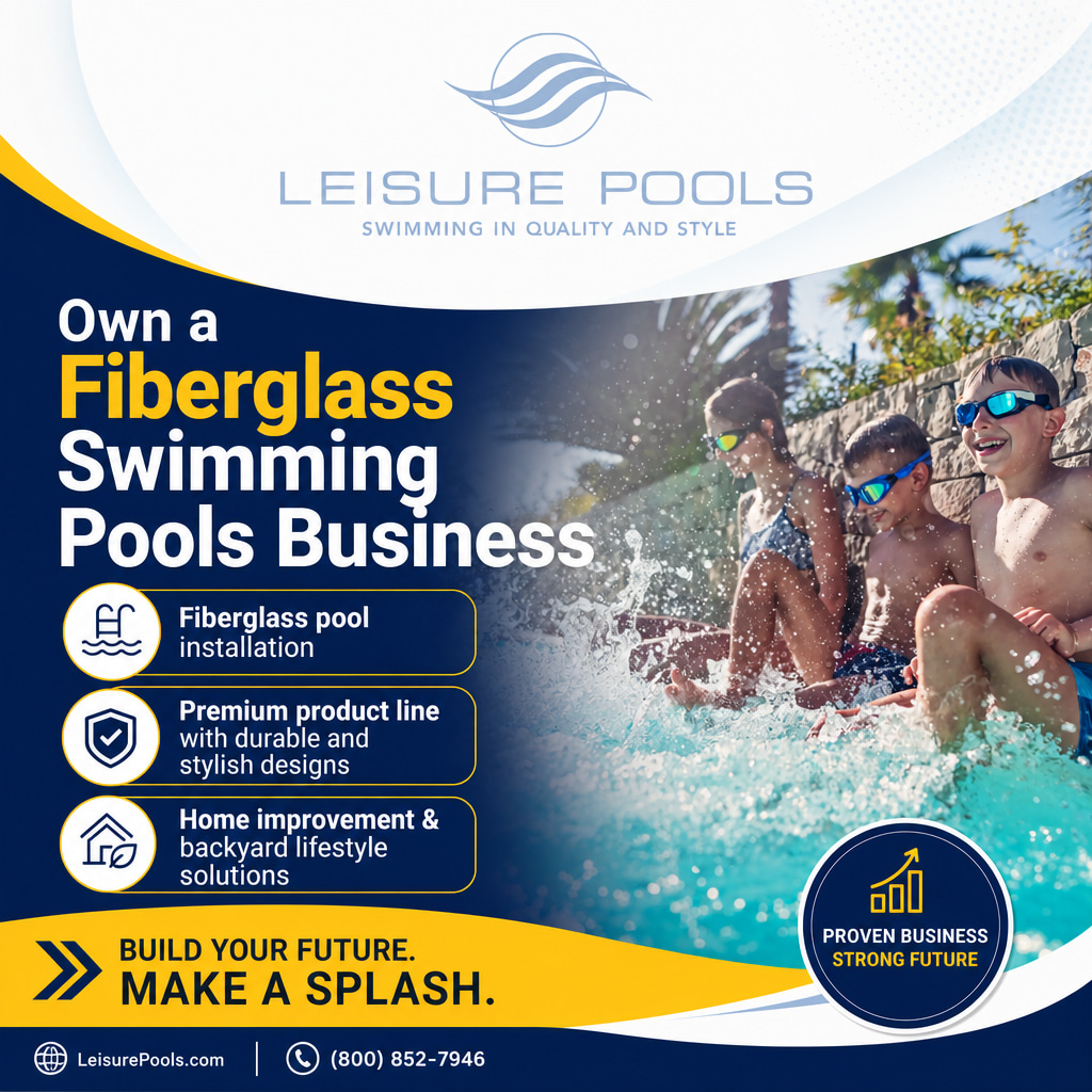 Leisure Pools ad creative