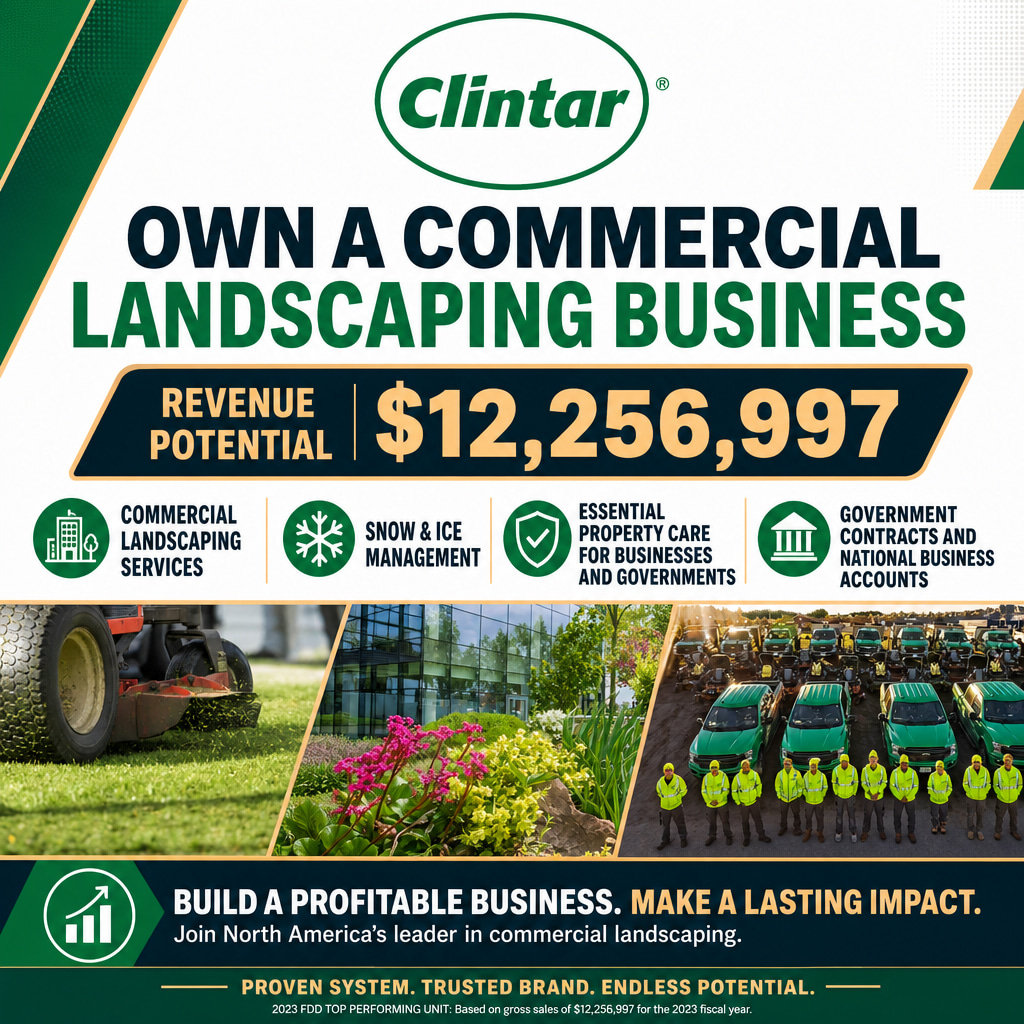 Clintar Commercial Outdoor Services ad creative
