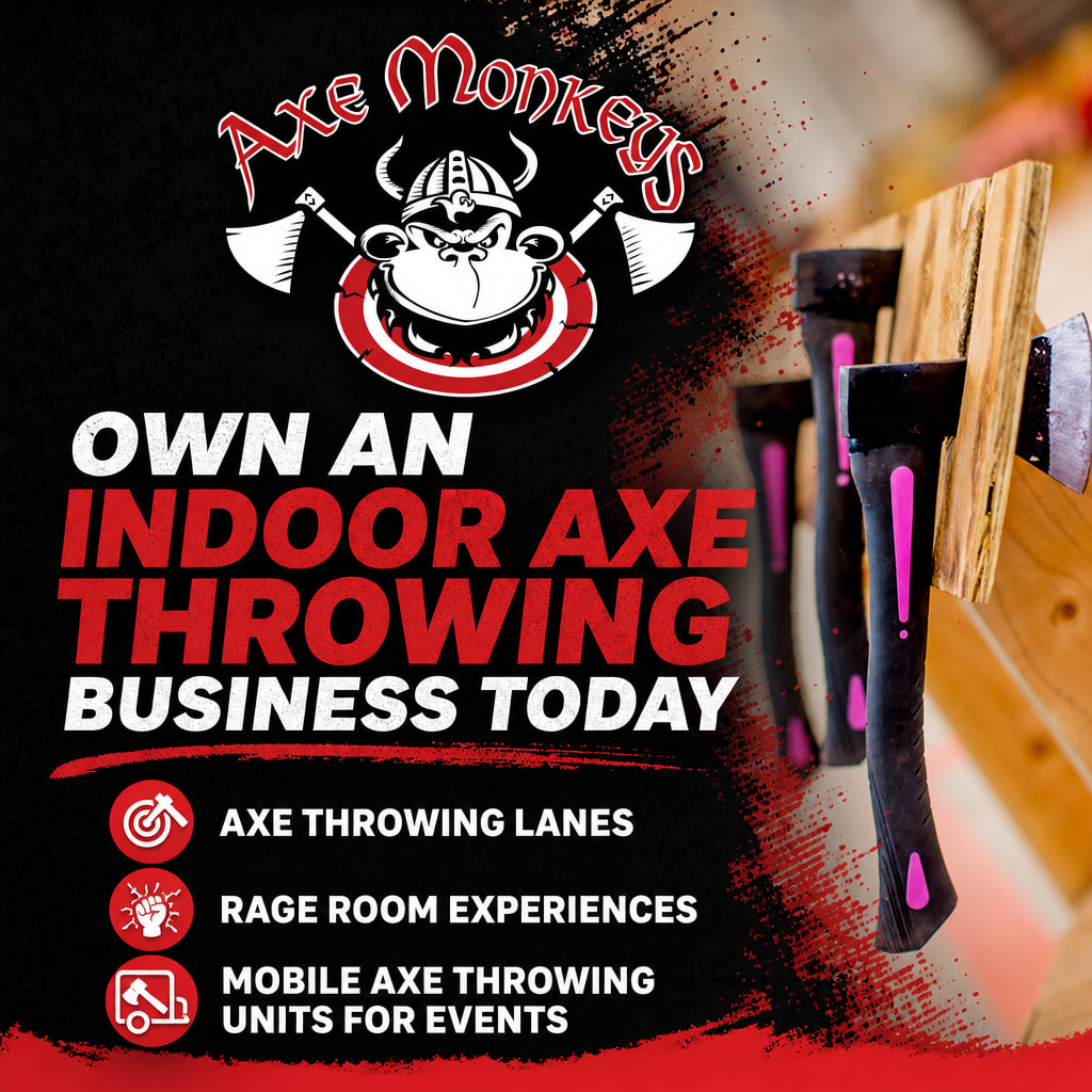 Axe Monkeys Indoor Axe Throwing ad creative