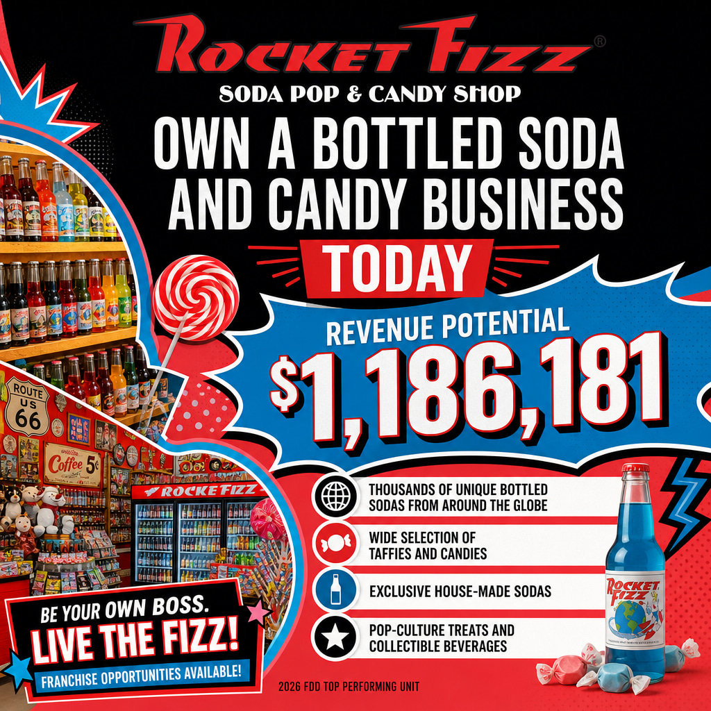 Rocket Fizz ad creative